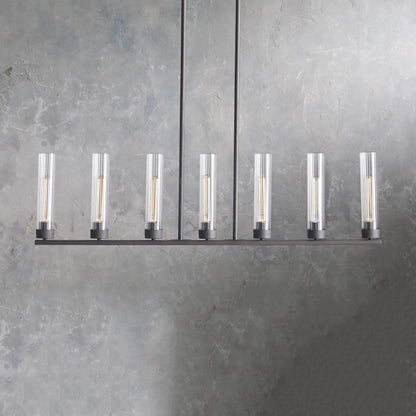 Andreas Glass Linear Chandelier Lighting