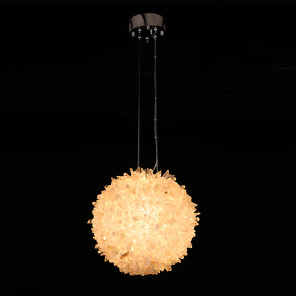 Kandace Rock Crystal Ball Modern Pendant Light