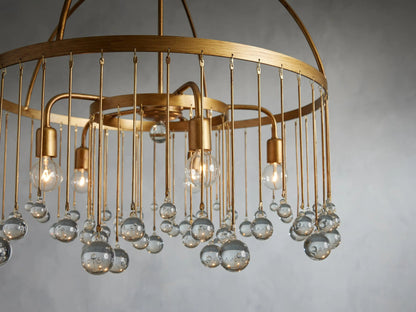 Crystal Ball Aubrey Round Chandelier 5 Light / 8 Light