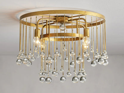 Aubrey Crystal Ball Flushmount