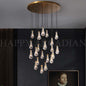 xinyue Lighting Raindrop Round Chandelier 47",21-Lights