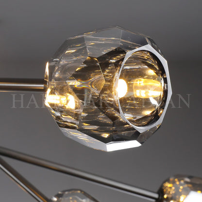 xinyue Lighting  De Smoke Crystal Round Chandelier 60"