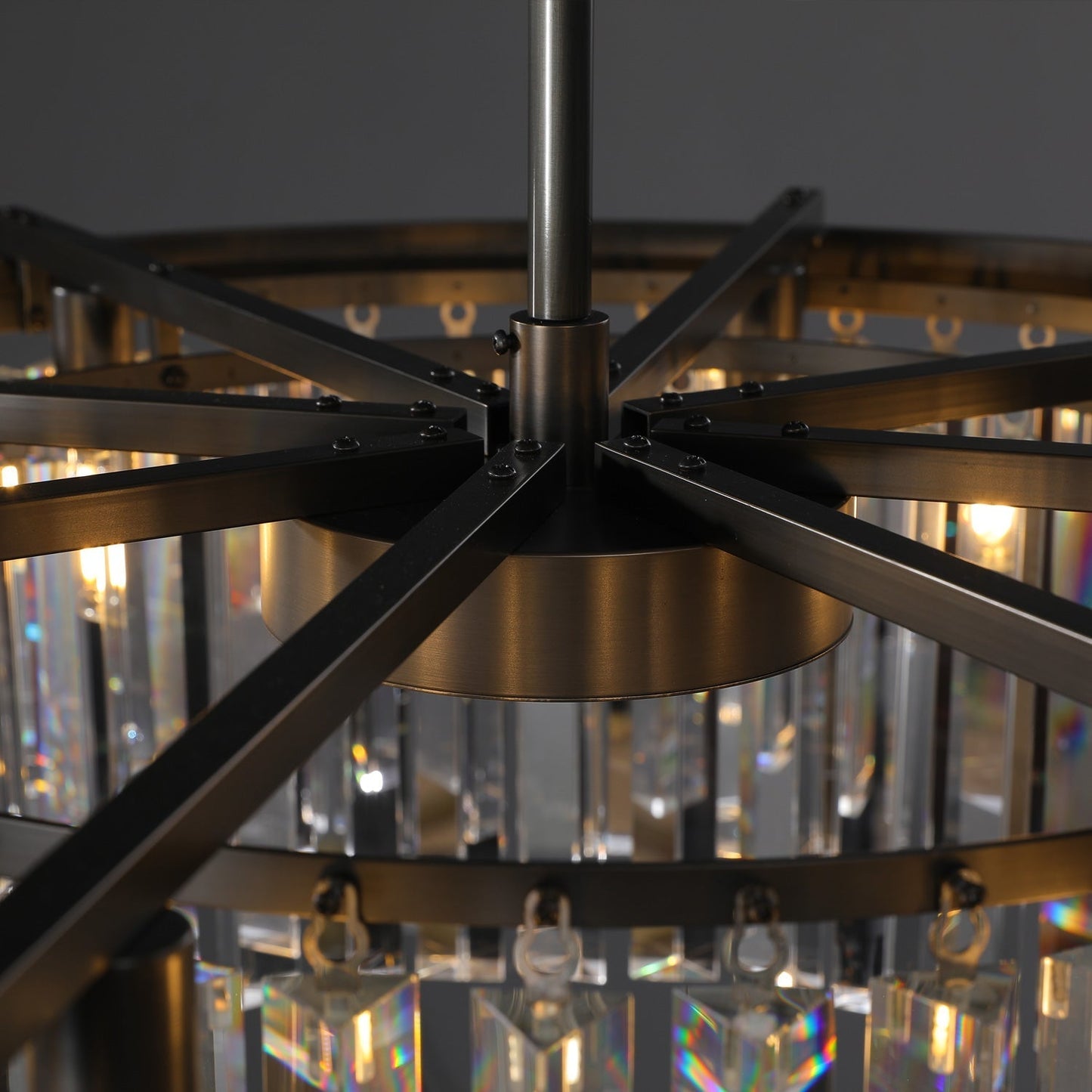 XINYUE Crystal Round Chandelier