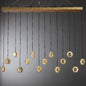 Celestra Crystal Ball Linear Chandelier 54" W 72''W