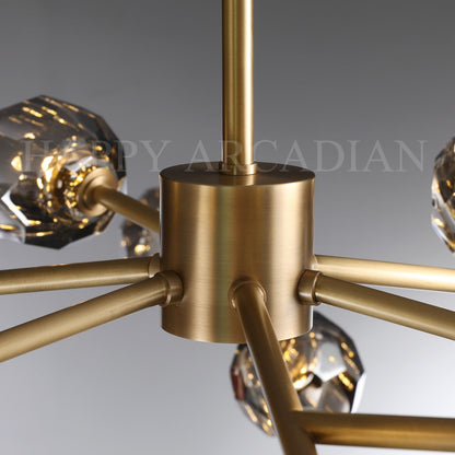XINYUE Bola De Smoke Ball Round Chandelier 36"