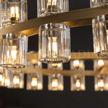 xinyue Lighting Harrison Round Chandelier 36″, 36-Lights