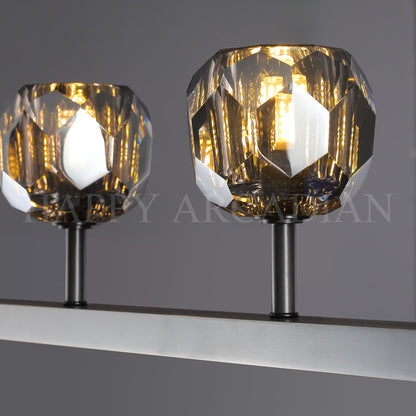 xinyue Lighting Bola De Modern Cristal Crystal Linear Chandelier 60"