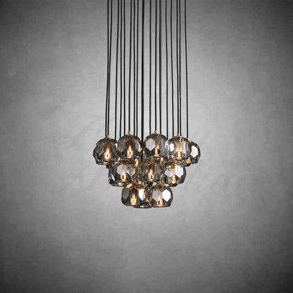 xinyue Bola De Crystal Round Cluster Chandelier 30" 40''