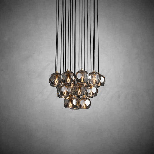 xinyue Bola De Crystal Round Cluster Chandelier 30" 40''