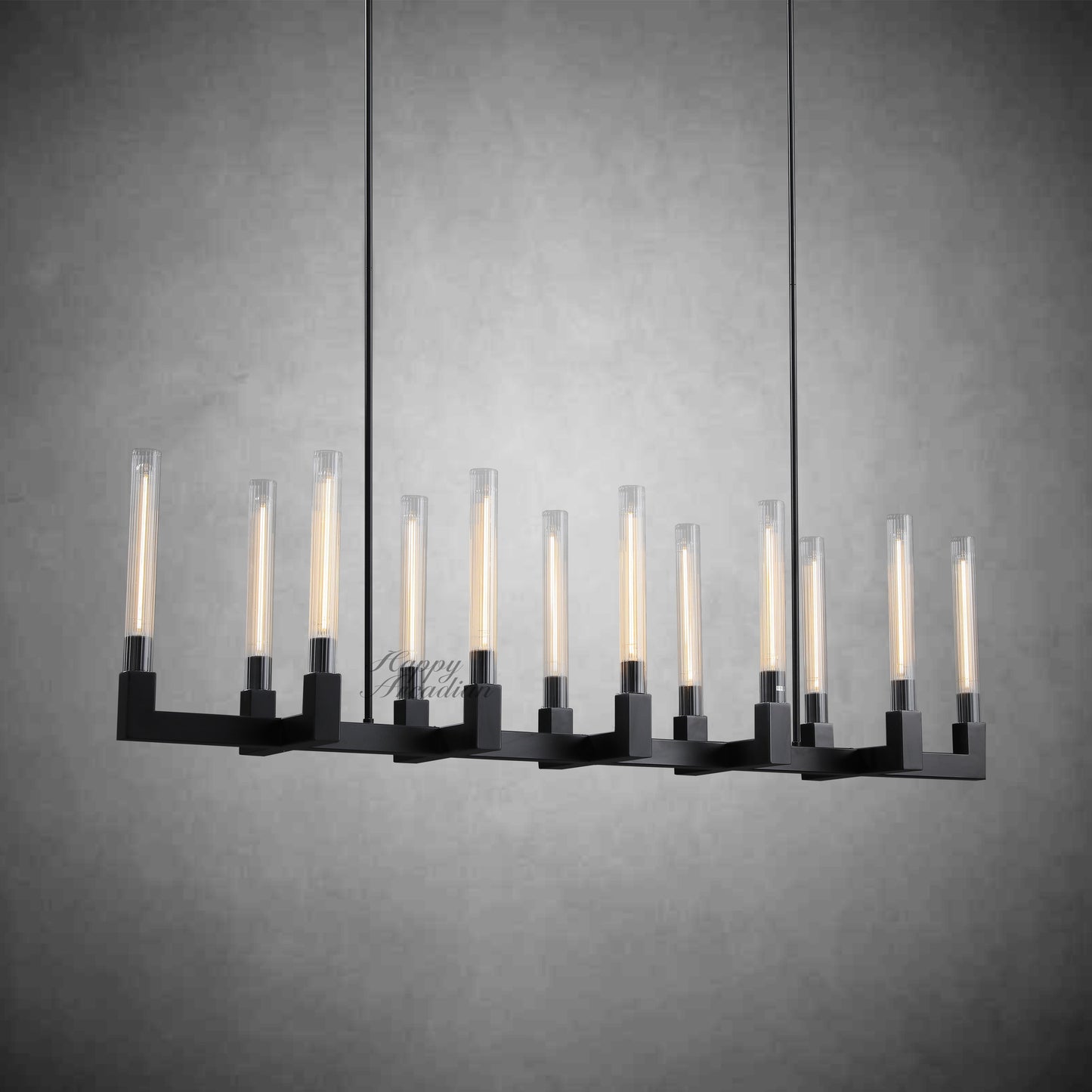 XINYUE Candlestick Linear Chandelier Lighting 55'' 67"