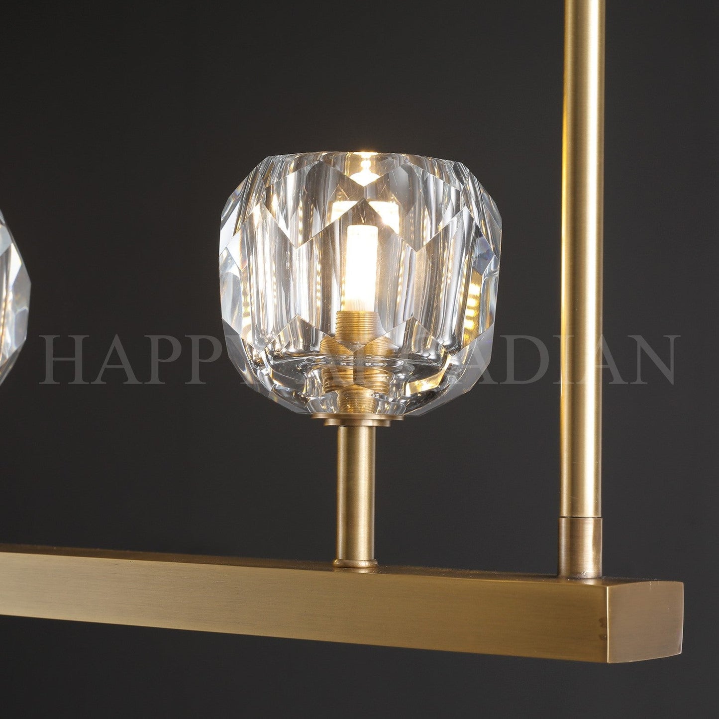 xinyue Lighting Bola De Modern Cristal Crystal Linear Chandelier 60"