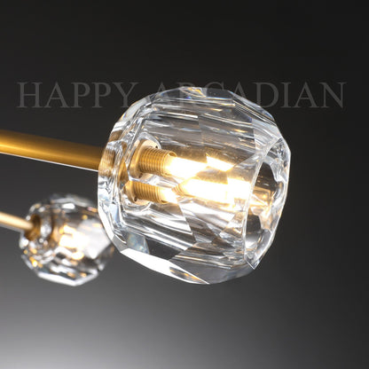 xinyue Lighting  Bola De Clear Crystal Round Chandelier 72"