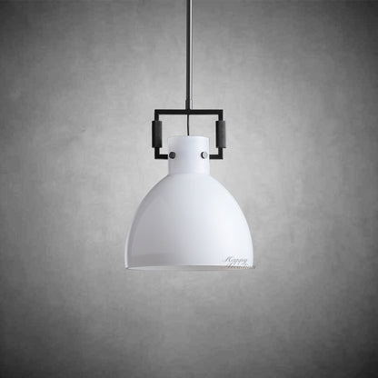 Echo Milk Glass Cloche Pendant