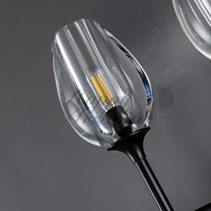 Harper Tulpe Modern 2 Light Glass Wall Light Fixture