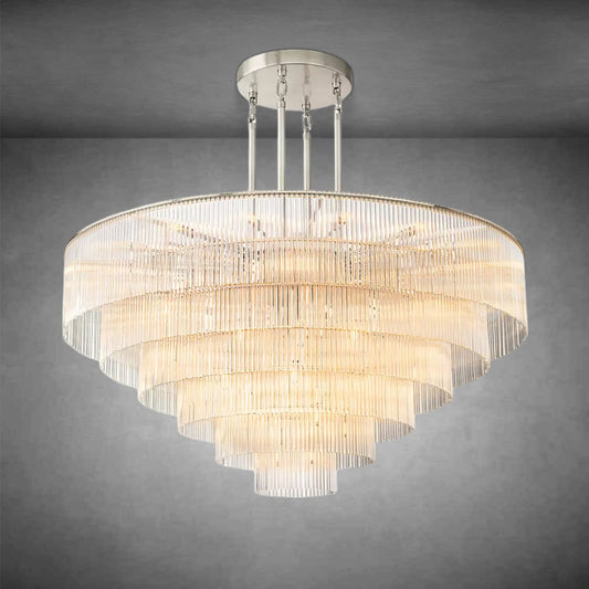 XINYUE Amadeo Round Chandelier 60" For Living Room