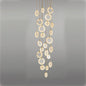 Queenie Alabaster disc Long Round chandelier For Loft