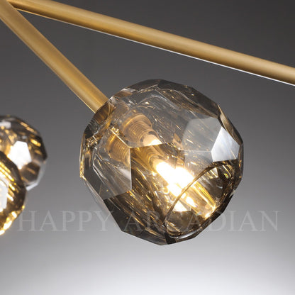 xinyue Lighting  De Smoke Crystal Round Chandelier 60"