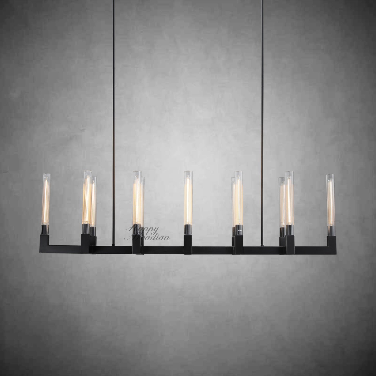XINYUE Candlestick Linear Chandelier Lighting 55'' 67"