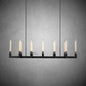 XINYUE Candlestick Linear Chandelier Lighting 55'' 67"