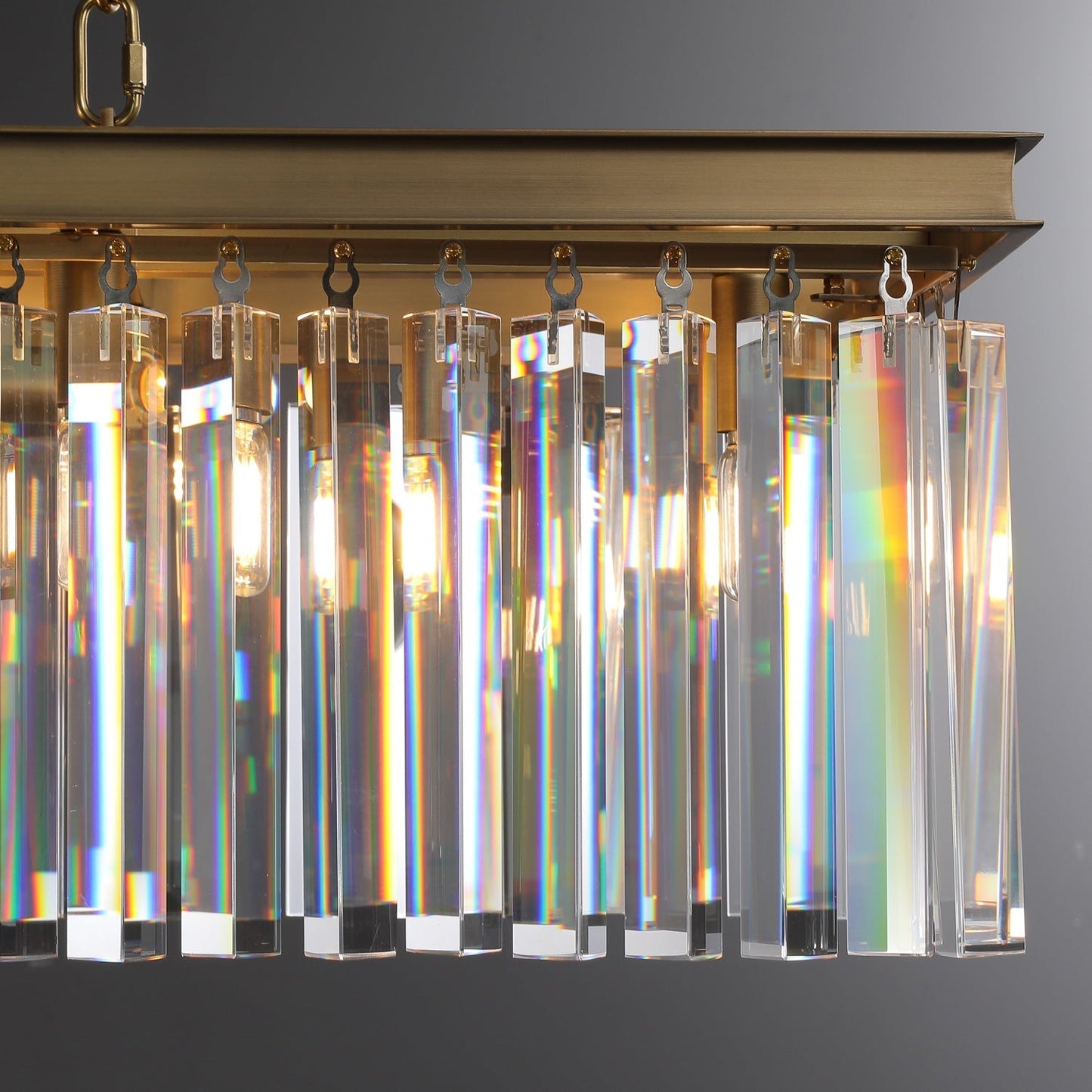 Miria K9 Crystal Rectangular Chandelier 59"