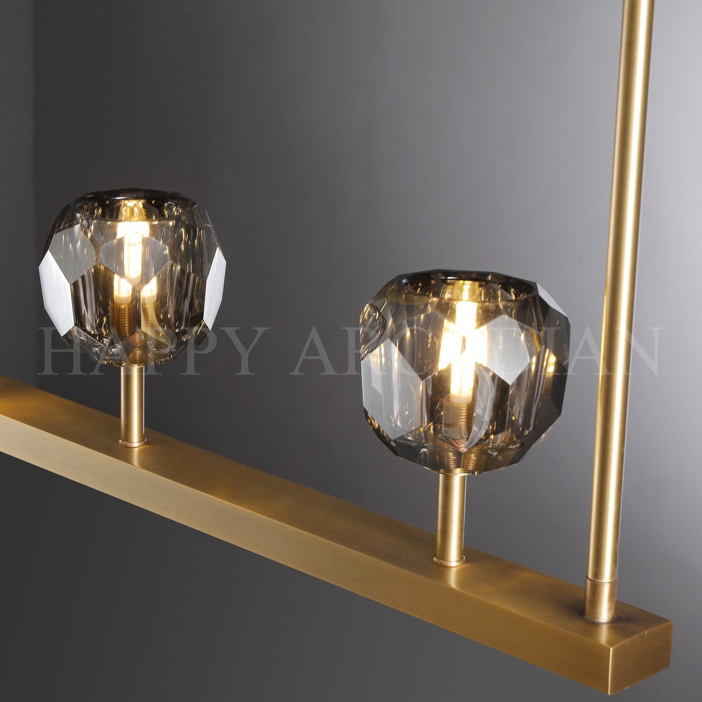 xinyue Lighting Bola De Modern Cristal Crystal Linear Chandelier 60"