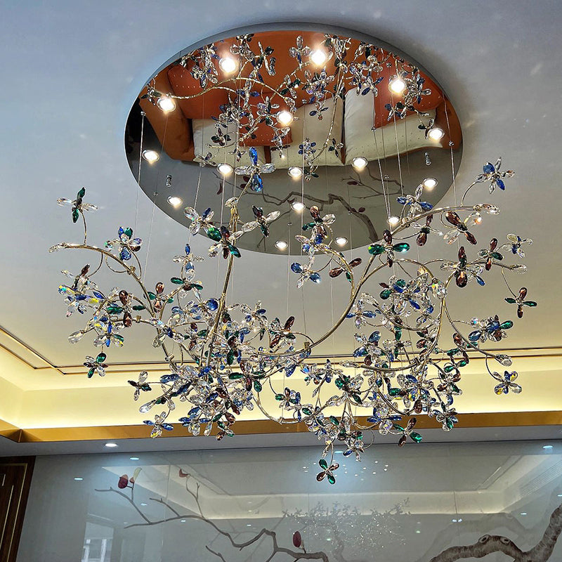Modern Crystal Branch Chandelier Luxury Home Lighting