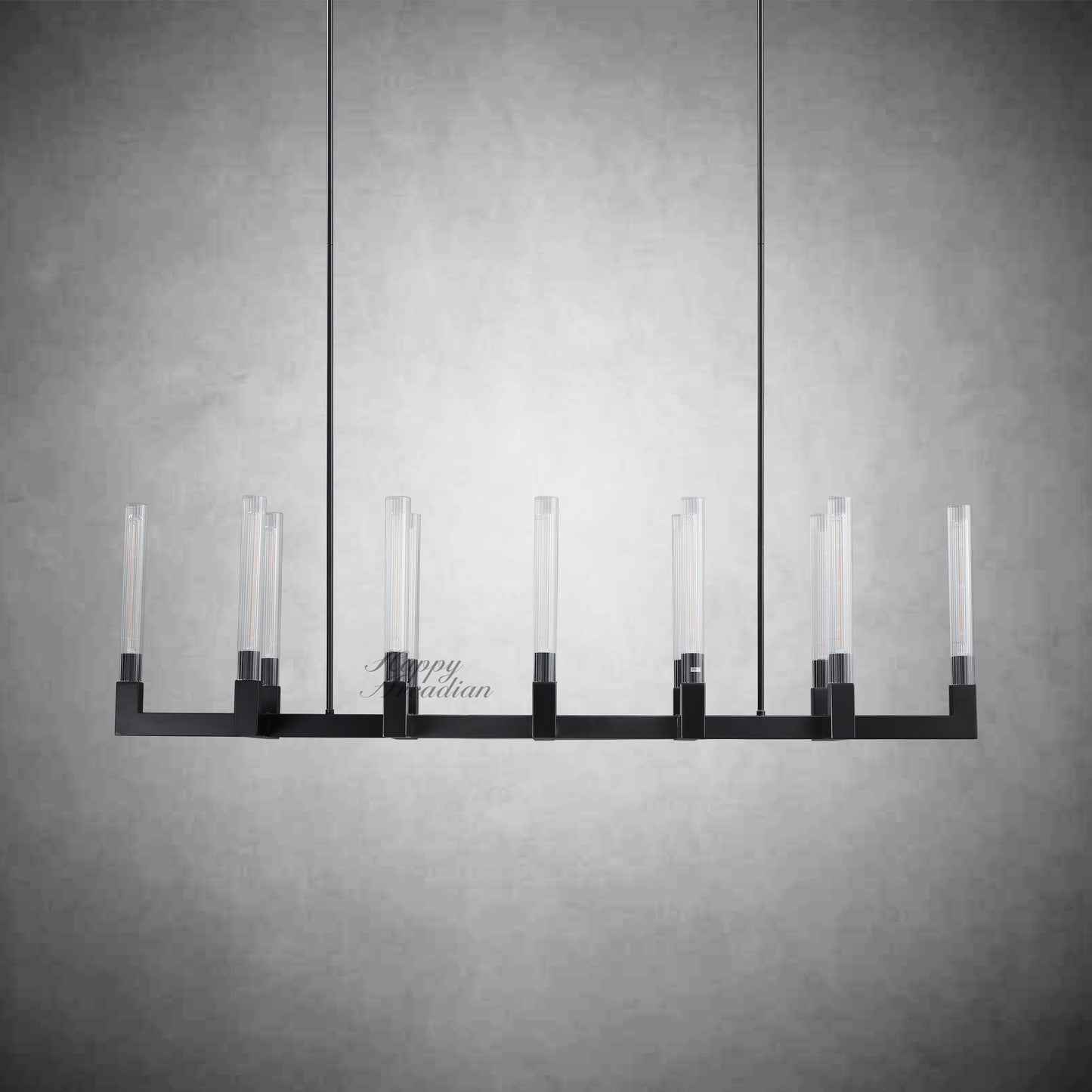 XINYUE Candlestick Linear Chandelier Lighting 55'' 67"