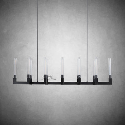 XINYUE Candlestick Linear Chandelier Lighting 55'' 67"