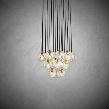 xinyue Bola De Crystal Round Cluster Chandelier 30" 40''