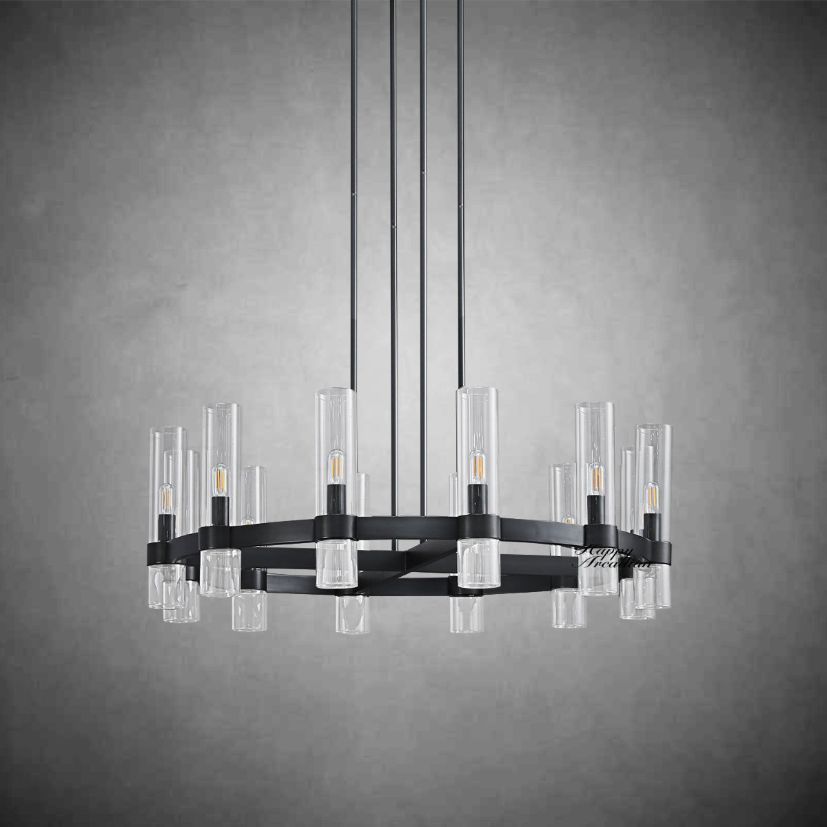 xinyue Lighting Rebecca Round Chandelier 36″, 12-Lights