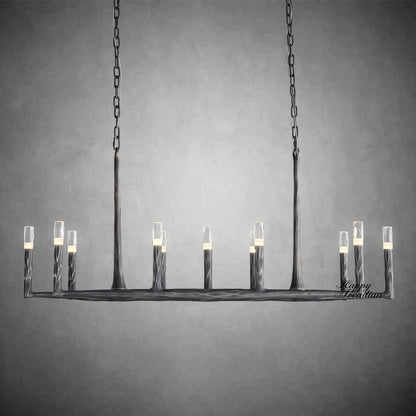 Briony Forged Linear Chandelier 54"72''96''