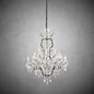 XINYUE Rococo Iron & Crystal Round Chandelier 40"