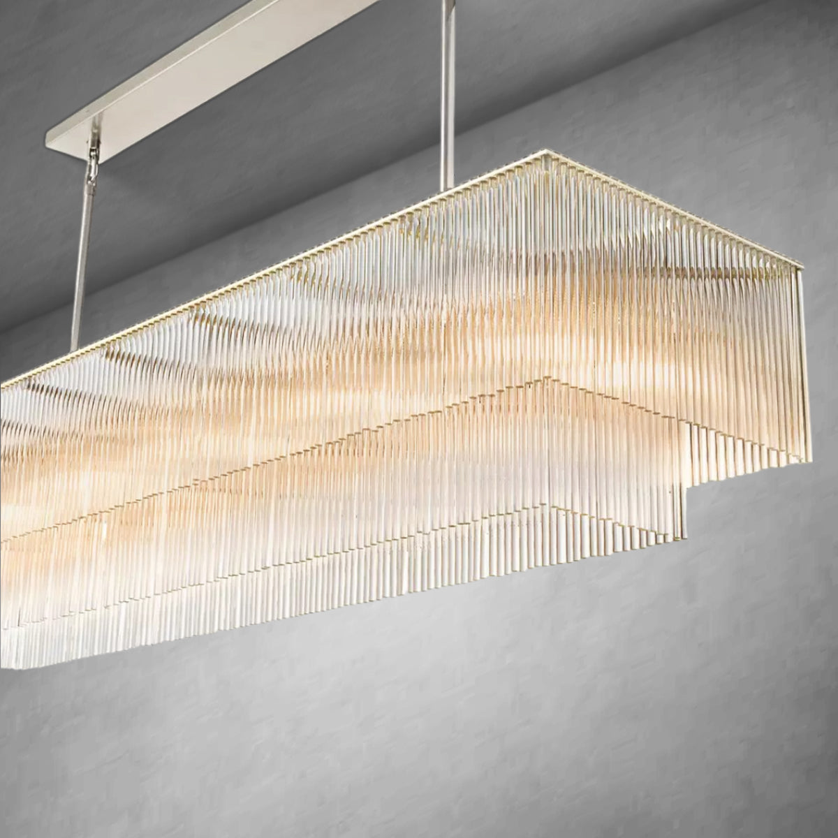 XINYUE Amadeo Rectangular Chandelier 72''