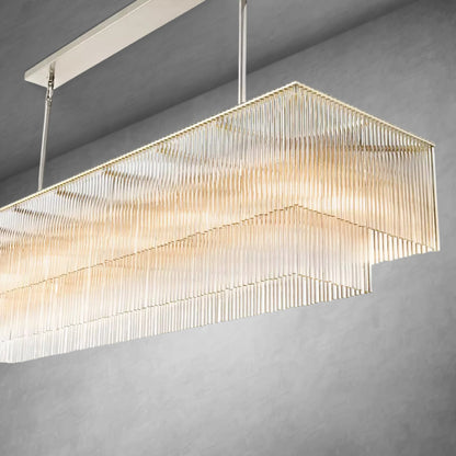 XINYUE Amadeo Rectangular Chandelier 54'' for living room