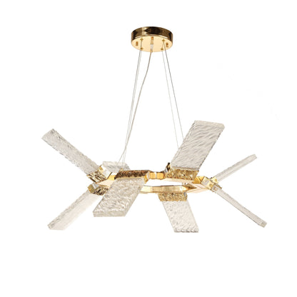 Muhamet LED Round Ring Wave Chandelier, Modern Designer Lamp