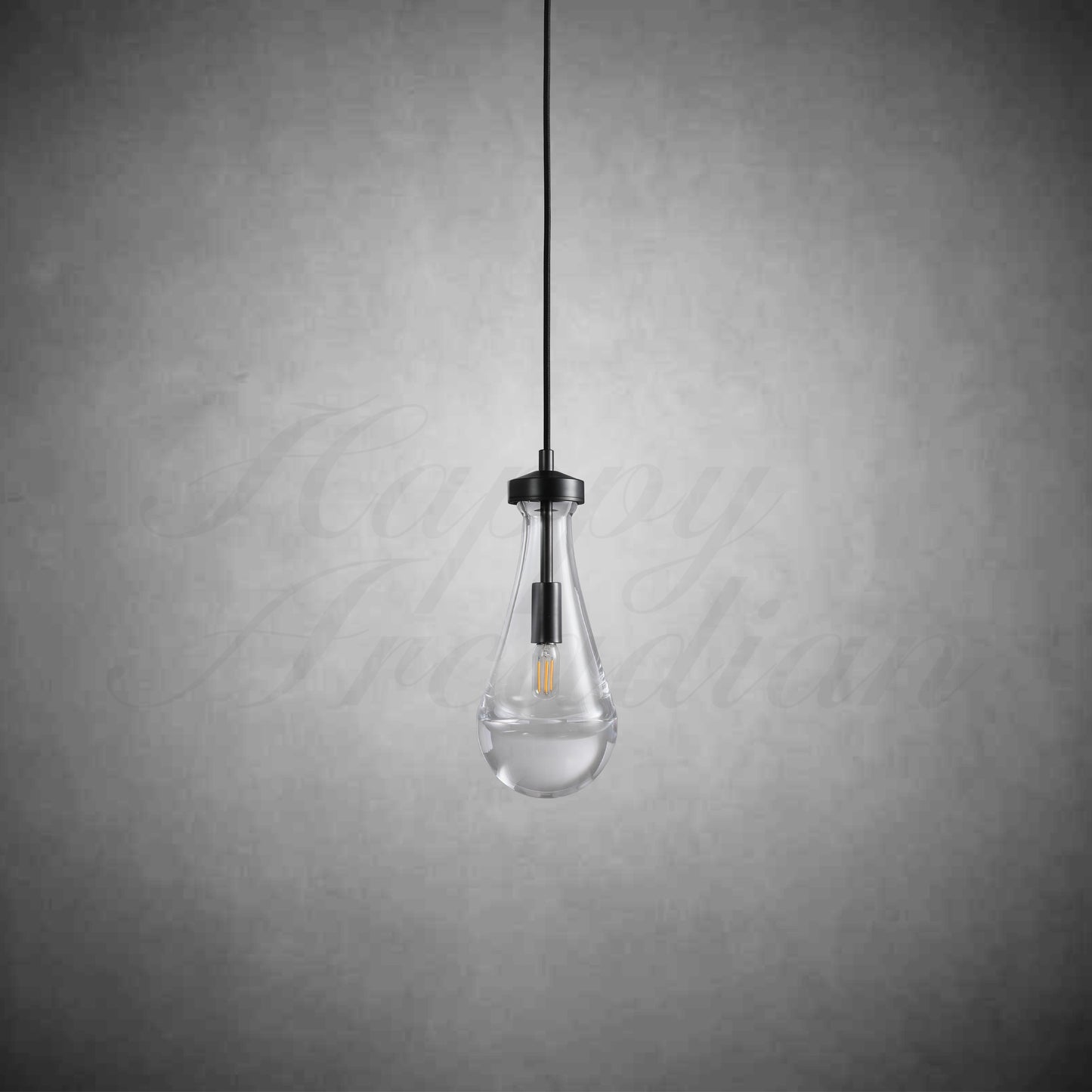 XINYUE Raindrop Glass Pendant Lighting Black