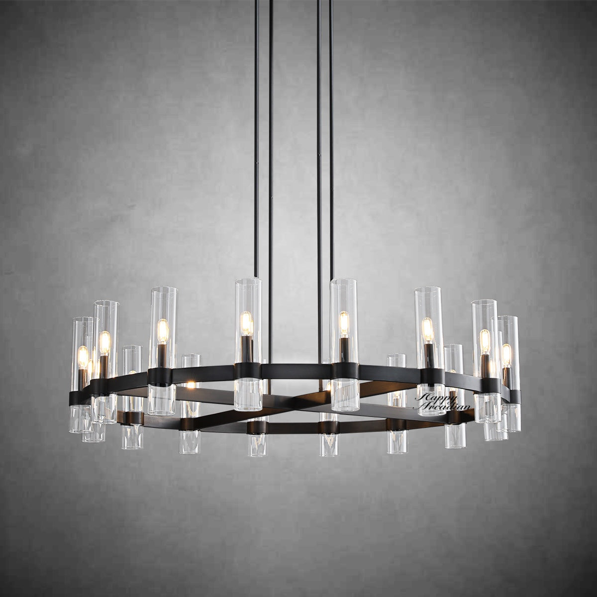 xinyue Lighting Rebecca Round Chandelier 48″, 16-Lights