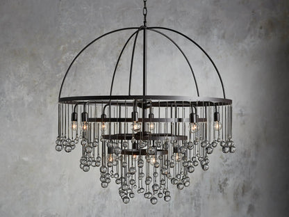 Aubrey Crystal Ball 4 Tier Chandelier