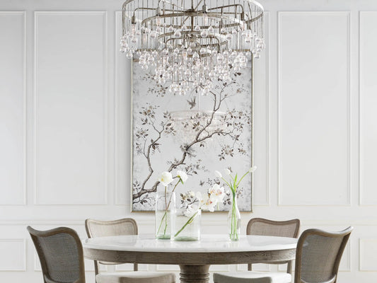 Aubrey Crystal Ball 4 Tier Chandelier