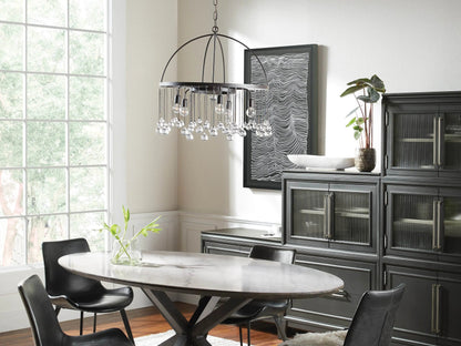 Crystal Ball Aubrey Round Chandelier 5 Light / 8 Light