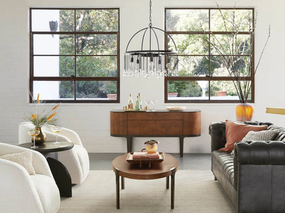 Crystal Ball Aubrey Round Chandelier 5 Light / 8 Light
