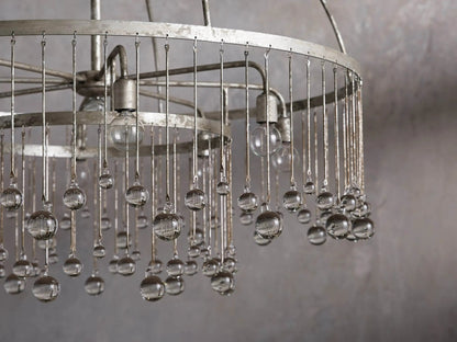Crystal Ball Aubrey Round Chandelier 5 Light / 8 Light