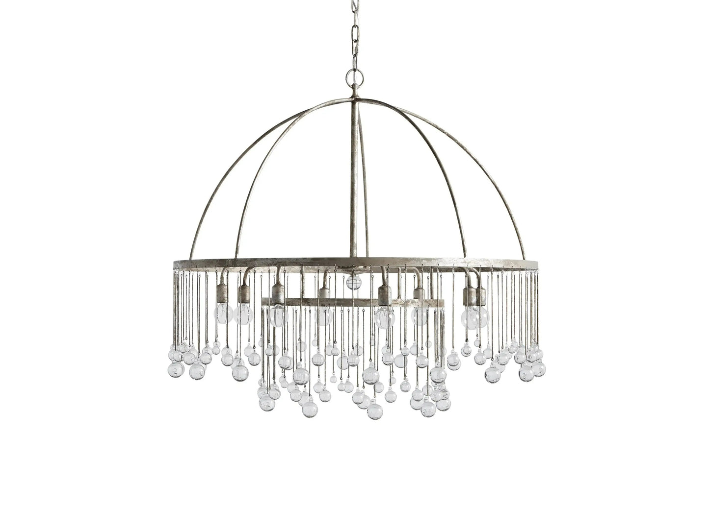 Crystal Ball Aubrey Round Chandelier 5 Light / 8 Light