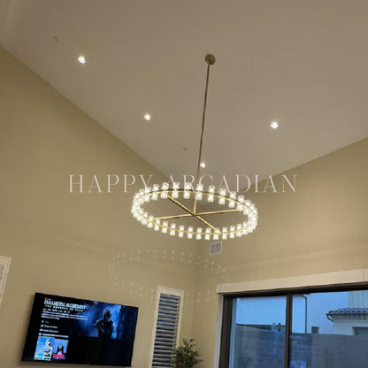 xinyue Lighting  Harrison Crystal Round Chandelier 60"