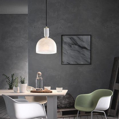 Alabaster Modern Art Pendant Light