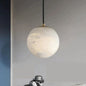 Hannah Modern Alabaster Ball Kitchen Island Pendant Light