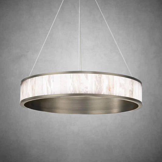 Alabaster Coliseo LED Round Chandelier 28''