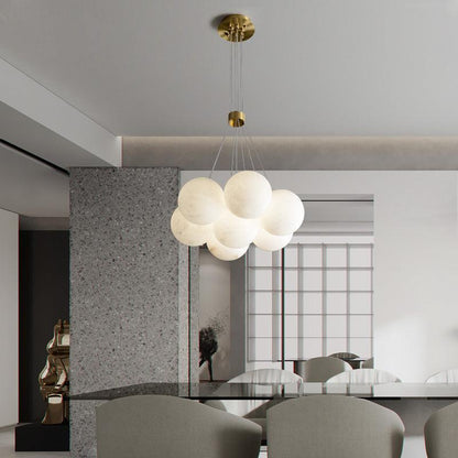 Paisley Alabaster Global Ceiling Chandelier Light