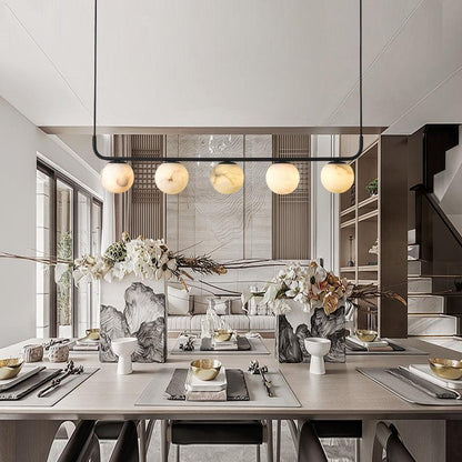 Alabaster Global Kitchen Island Pendant