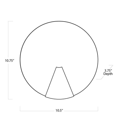 Regina Alabaster Houston Round Wall Sconce
